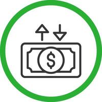 Cash Flow Creative Icon Design vector