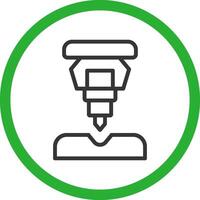 Drilling Machine Creative Icon Design vector