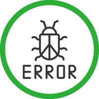 diseño de icono creativo de error vector