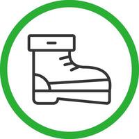 diseño de icono creativo de botas vector