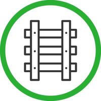 Train Tracks Creative Icon Design vector