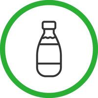 Milk Bottle Creative Icon Design vector