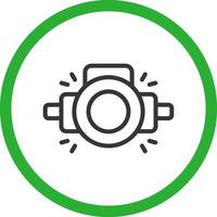 Head Lamp Creative Icon Design vector