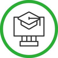 Online Courses Creative Icon Design vector