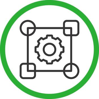 Pattern System Creative Icon Design vector