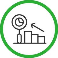Predictive Analytics Creative Icon Design vector