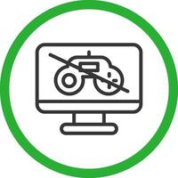 Game Disconnect Creative Icon Design vector