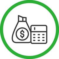 Budget Creative Icon Design vector