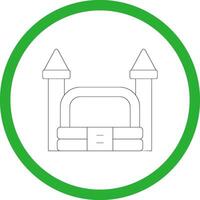 Bouncy Castle Creative Icon Design vector