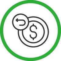 Refund Creative Icon Design vector