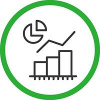 Statistical Analysis Creative Icon Design vector
