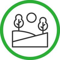 Agriculture Landscape Creative Icon Design vector