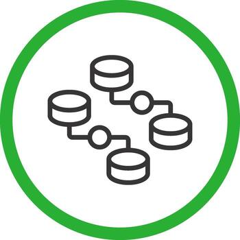 desestructurado datos creativo icono diseño vector