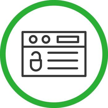 abierto fuente creativo icono diseño vector