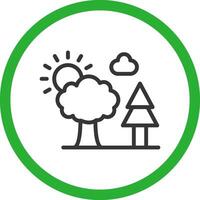 Trees Creative Icon Design vector