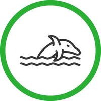 Dolphin Creative Icon Design vector