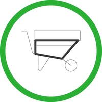 Wheelbarrow Creative Icon Design vector