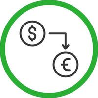 Currency Exchange Creative Icon Design vector