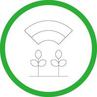 Connected Farming Creative Icon Design vector