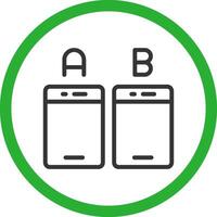 Ab Testing Creative Icon Design vector