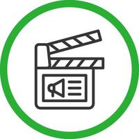 Cinema Ad Creative Icon Design vector