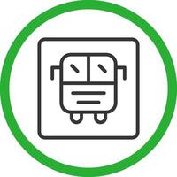 Bus Display Creative Icon Design vector