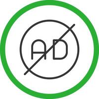 Ad Blocker Creative Icon Design vector