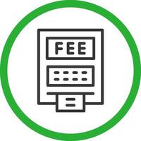 ATM Fees Creative Icon Design vector