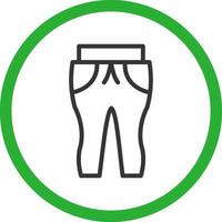 Sweat Pants Creative Icon Design vector