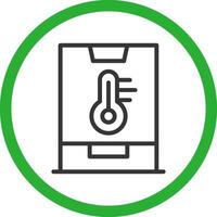 Smart Temperature Creative Icon Design vector