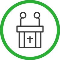 Pulpit Creative Icon Design vector