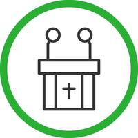 Pulpit Creative Icon Design vector