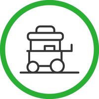 diseño de icono creativo de carrito de comida vector