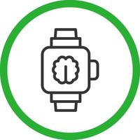 inteligente reloj creativo icono diseño vector