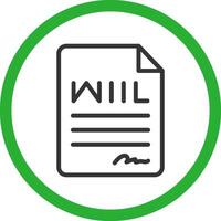 Last Will Creative Icon Design vector