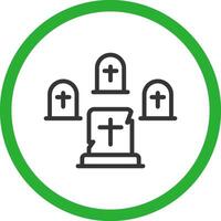 Graveyard Creative Icon Design vector