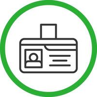 Identification Card Creative Icon Design vector