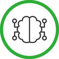 Neurons Circuit Creative Icon Design vector