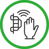 Motion Sensor Creative Icon Design vector