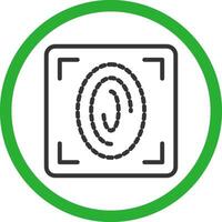 Fingerprint Scan Creative Icon Design vector
