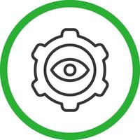 Eye Setting Creative Icon Design vector