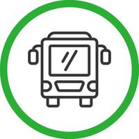 Bus Creative Icon Design vector