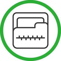 Zip Folder Creative Icon Design vector