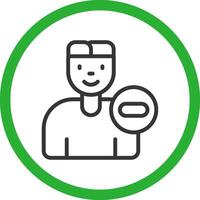 Delete User Creative Icon Design vector
