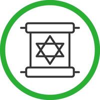 Scroll torah Creative Icon Design vector