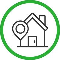 Home Location Creative Icon Design vector