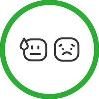 Basic Emotion Creative Icon Design vector