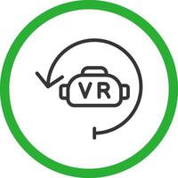 Virtual Reality Creative Icon Design vector