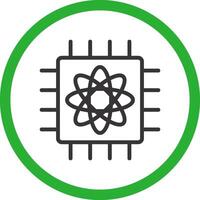 Quantum Computer Creative Icon Design vector