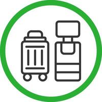 Self Check In Creative Icon Design vector